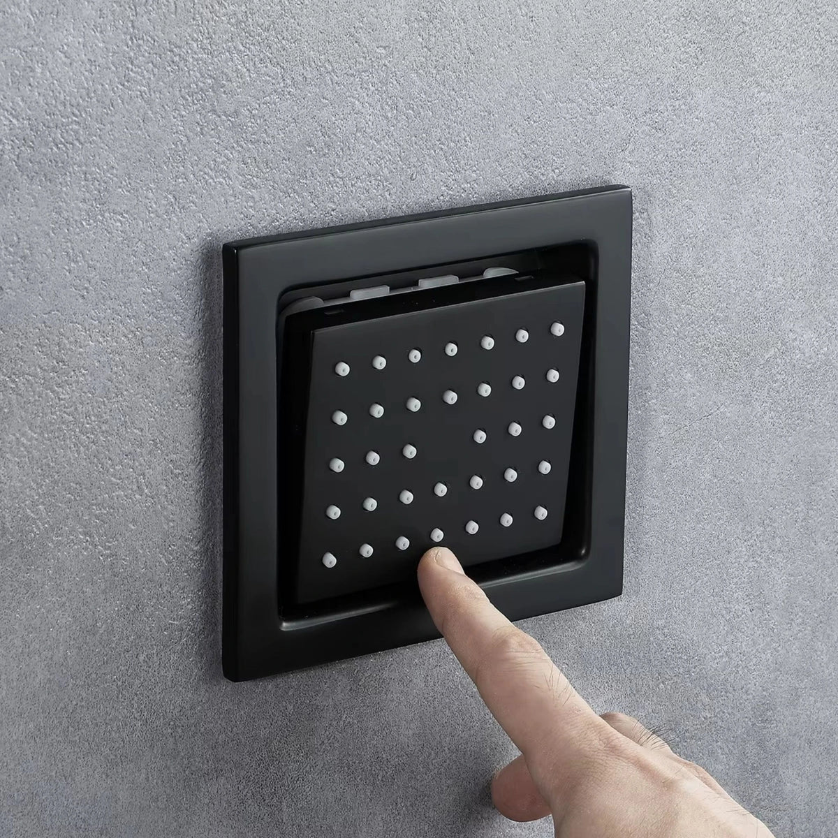 Ducha de Teto Embutir Spa Inox 63x33 LED Bluetooth Homulo - Homedeccori