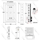 Ducha de Teto Embutir Spa Inox 63x33 LED Bluetooth Homulo