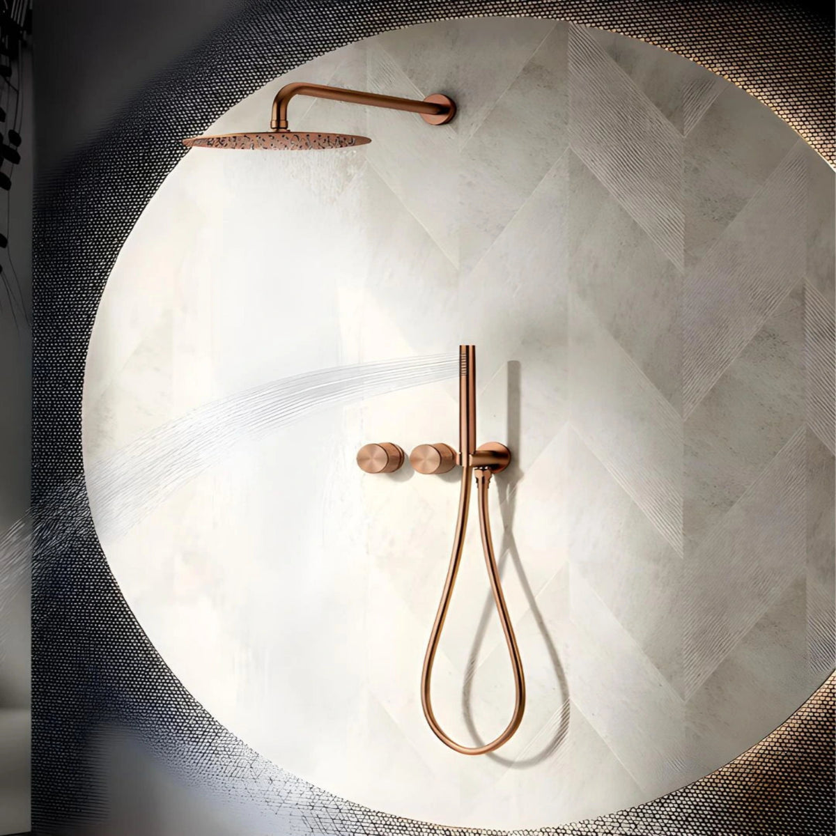 Ducha de Parede Spa Inox 30cm Conjunto Completo Linea - Homedeccori