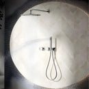 Ducha de Parede Spa Inox 30cm Conjunto Completo Linea