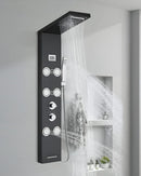 Ducha Vertical Com Hidro Cascata Visor Inox Spa Seia Homedeccori