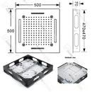 Ducha de Teto Inox 50x50 Spa Cascata LED Aquaville
