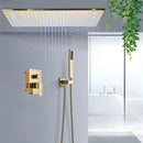Ducha de Teto Inox Spa 80x40 Embutir LED Conjunto Fontana