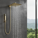 Ducha Chuveiro Á Gás 30x30 Inox com Ducha Manual Zeft