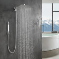 Ducha Chuveiro Á Gás 30x30 Inox com Ducha Manual Zeft
