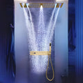 Ducha de Teto Embutir Spa Inox 90x30 LED Bluetooth Horizon