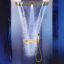 Ducha de Teto Embutir Spa Inox 90x30 LED Bluetooth Horizon