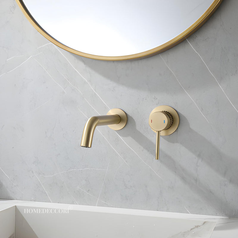 Torneira de Parede Banheiro Inox Monocomando Lavatório Dunart