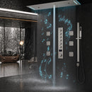 Ducha De Teto Embutir Inox 90x30 LED Bluetooth 6 Jatos Altezza