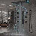 Ducha De Teto Embutir Inox 90x30 LED Bluetooth 6 Jatos Altezza