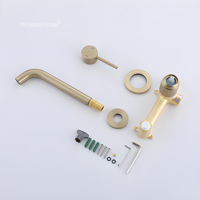 Torneira de Parede Banheiro Inox Monocomando Lavatório Dunart