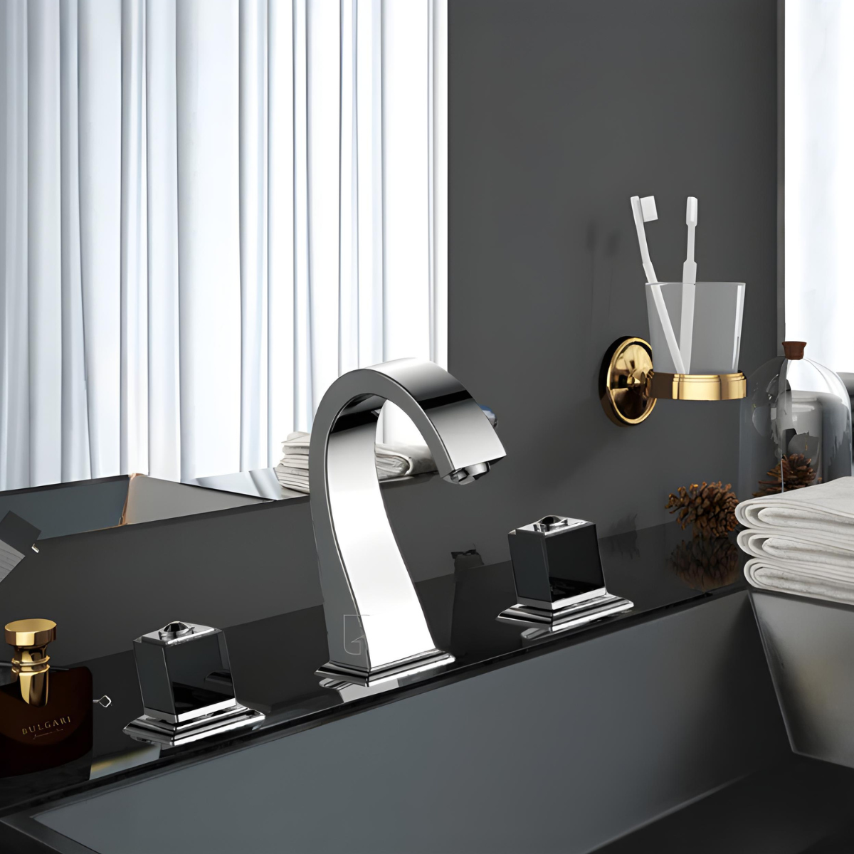 Torneira Duplocomando Banheiro Misturador Luxo Marquise - Homedeccori
