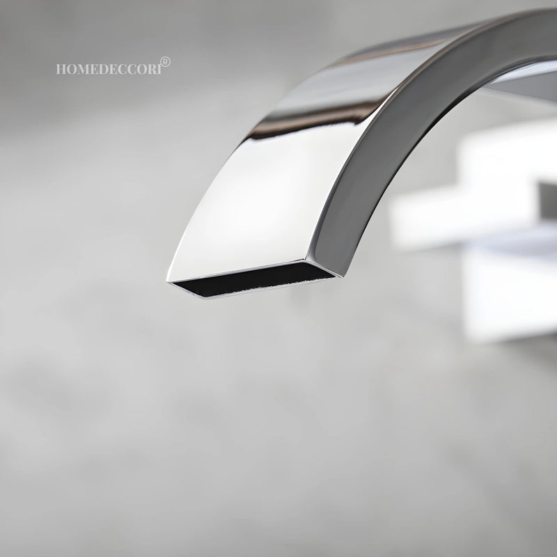 Torneira Moderna Duplo Comando Misturador Parede Banheiro Alamus