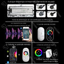 Ducha De Teto Embutir Inox 90x30 LED Bluetooth Spa Corinto