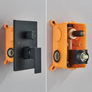 Chuveiro A Gás inox Quadrado Com Misturador Black River