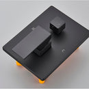 Chuveiro A Gás inox Quadrado Com Misturador Black River