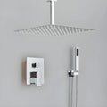 Chuveiro De Teto Quadrado Inox Cromado Ultraslim