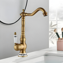 Torneira Retro Vintage Monocomando Banheiro Com Porcelana Provençal