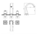 Torneira Duplocomando Banheiro Misturador Luxo Marquise