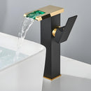 Torneira Para Banheiro Monocomando Cascata Led Di Vetro