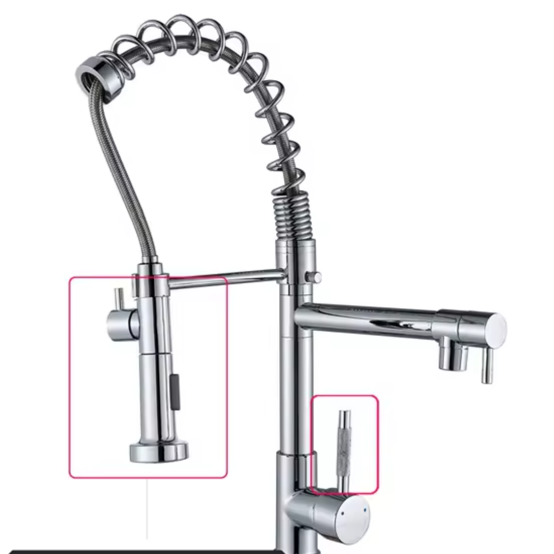 Torneira Gourmet Monocomando Dual Mola Spray Bica Alta Sereníssima da Homedeccori
