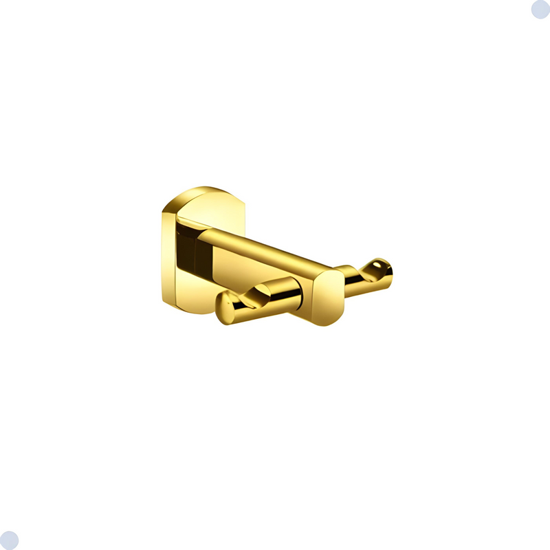 Acessórios Para Banheiro Inox Dourado Redondo 6 peças Golden Circle