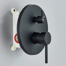 Chuveiro á gás Completo 20cm Preto Fosco Parede Orelli