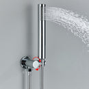 Chuveiro á gás Completo Inox 40cm Cromado Parede Hatmar