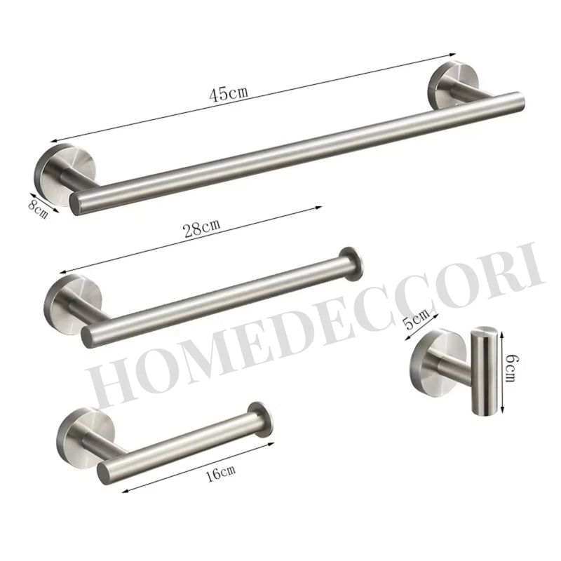 Acessórios Para Banheiro Inox Níquel Escovado Belfor Homedeccori