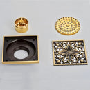 Ralo De Piso Para Banheiro Chuveiro Vintage Retrô Quadrado Grelha 10x10