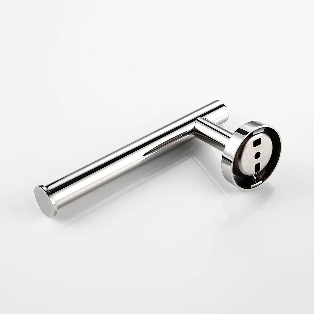 Suporte de papel higiênico de aço inoxidável cromado, polido, gancho de parede, toalha, rack de parede, acessórios de cozinha, banheiro