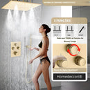 Ducha De Teto Spa Inox 40x40 Conjunto Completo Halo
