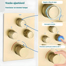 Ducha De Teto Spa Inox 40x40 Conjunto Completo Halo