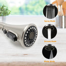 JS Pull Down Touchless Sensor Single Handle Kitchen Sink Faucet with Deck Plate 3 Spray Modes