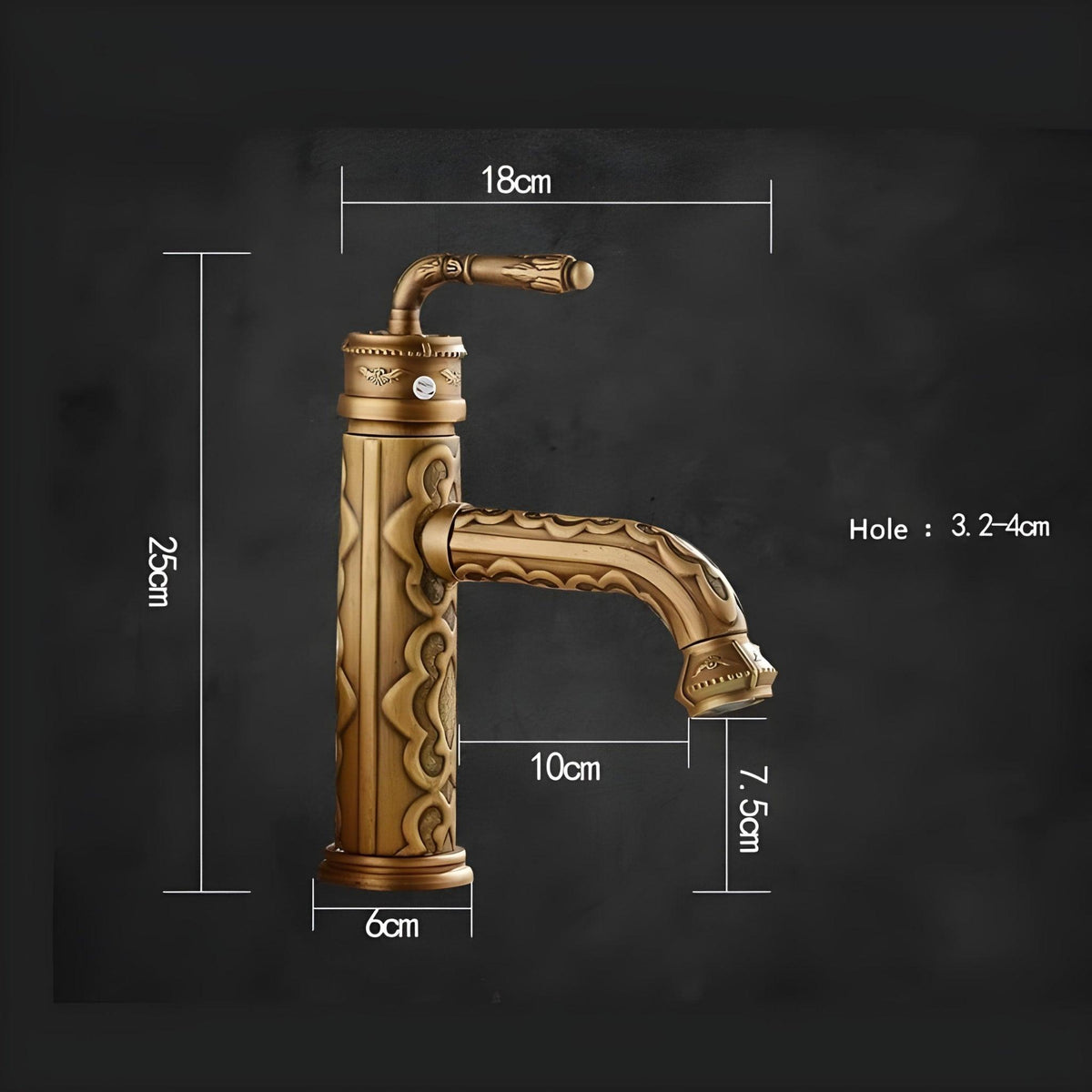 Torneira Vintage Retro Monocomando Banheiro Timeless - Homedeccori
