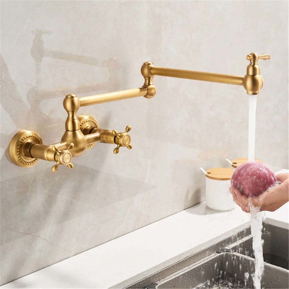 Torneira Gourmet Articulada Dobrável Inox Duplo Comando Fontenay