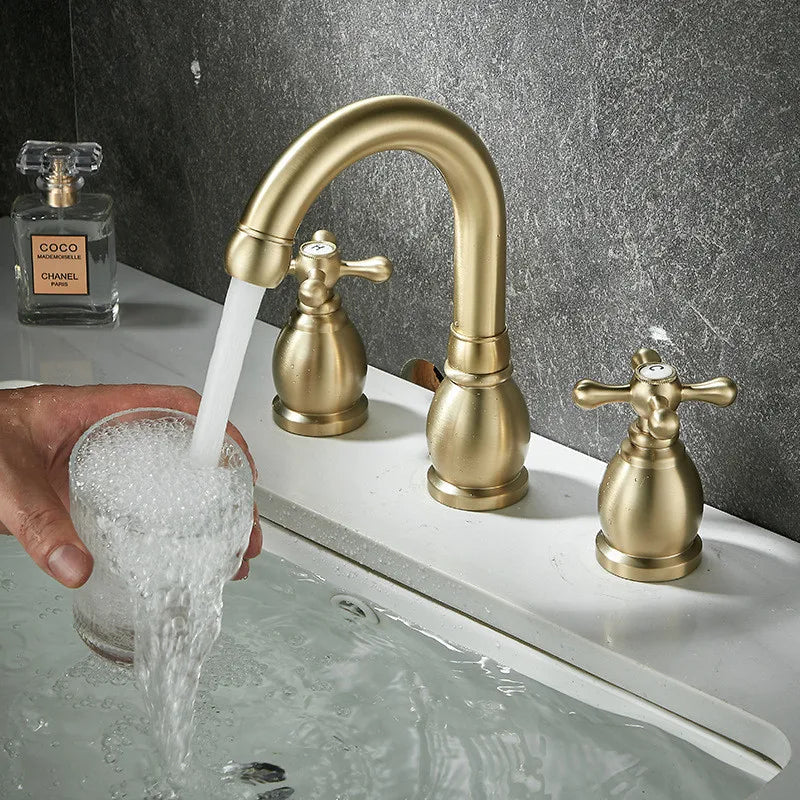 Torneira Duplo Comando Inox para Banheiro Auris