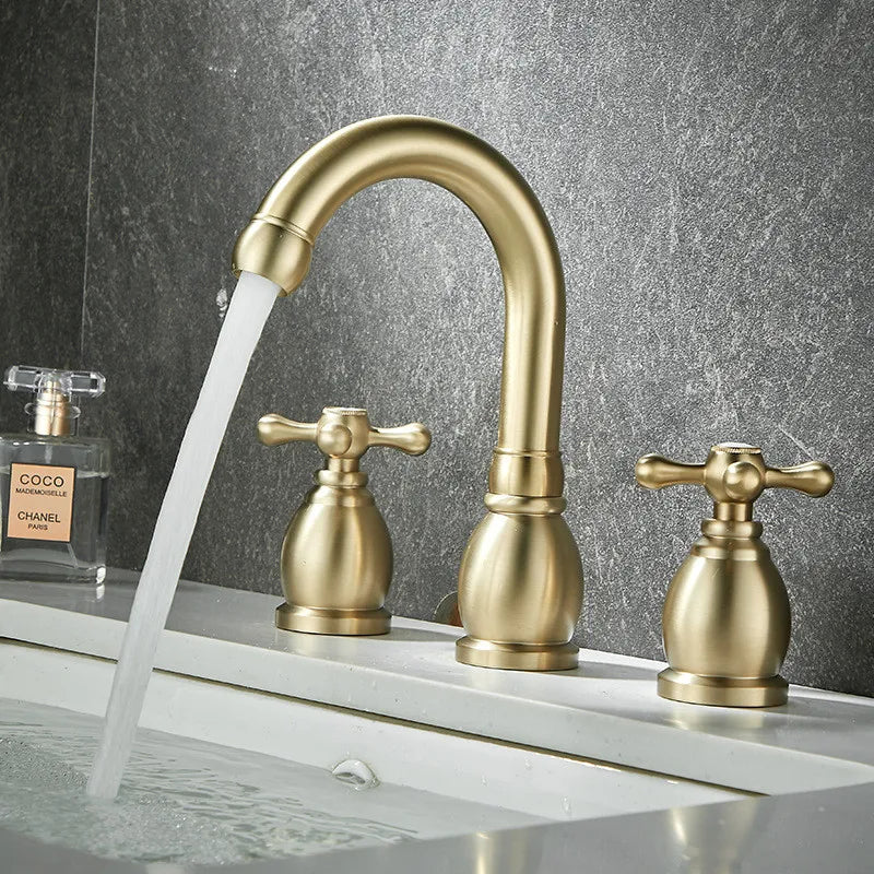 Torneira Duplo Comando Inox para Banheiro Auris