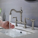 Torneira Gourmet Cozinha Inox Duplo Comando Vintage Wexford