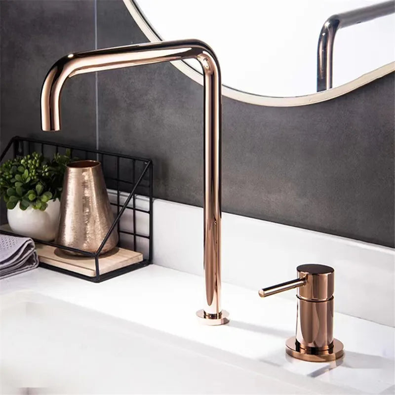 Torneira Para Banheiro Monocomando Inox Bica Alta Pivô
