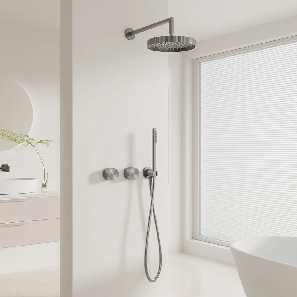 Ducha De Parede Spa Inox Completa Monocomando Menaggio