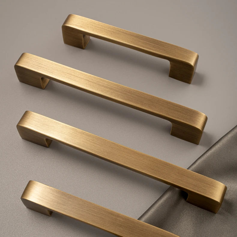 Puxador Alça e Ponto Latão Maciço Bronze Envelhecido Minimalista Ostia - foto 7