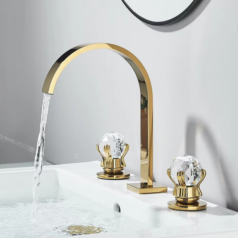 Torneira Duplo comando Banheiro Lux Cristal