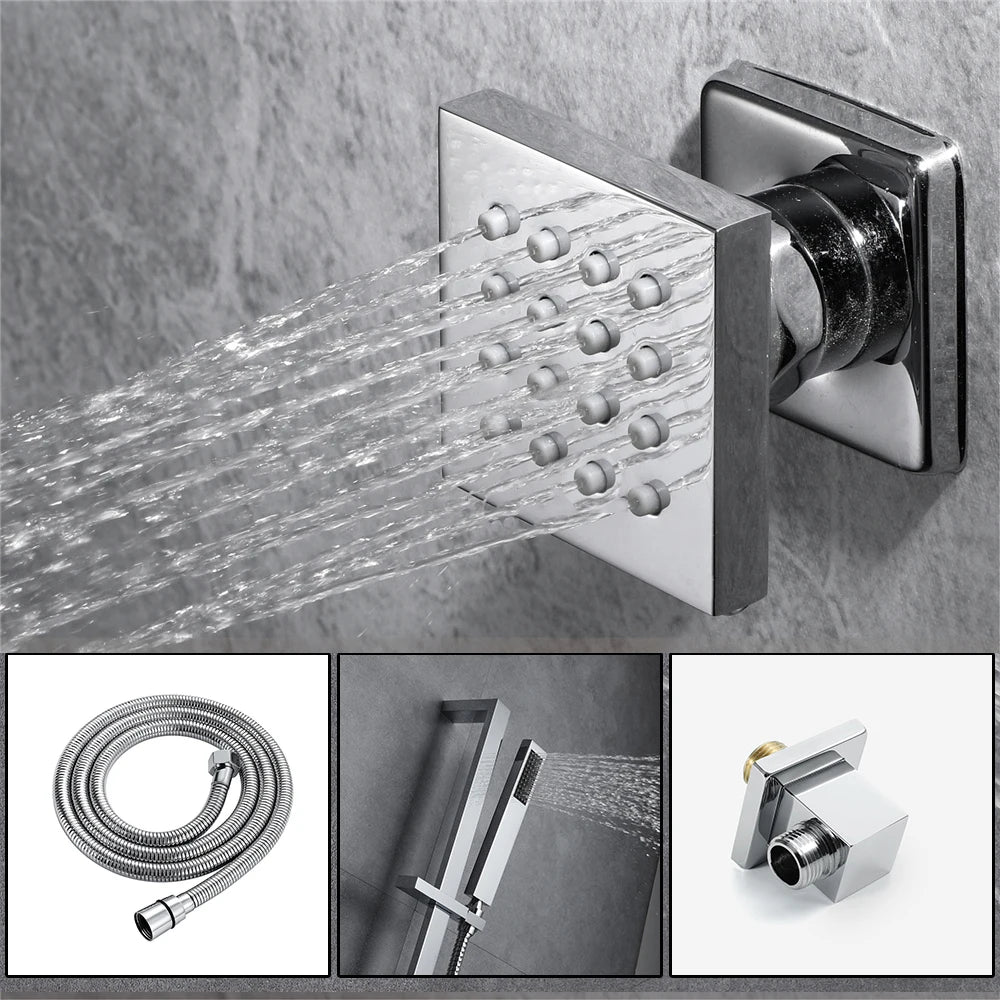 Ducha De Teto Embutir Inox 90x30 LED Bluetooth Jatos Opulence - Homedeccori