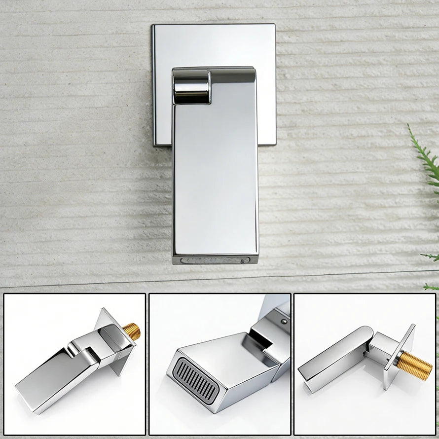 Ducha De Teto Embutir Inox 58x38 LED Bluetooth Spa Rivoli - Homedeccori