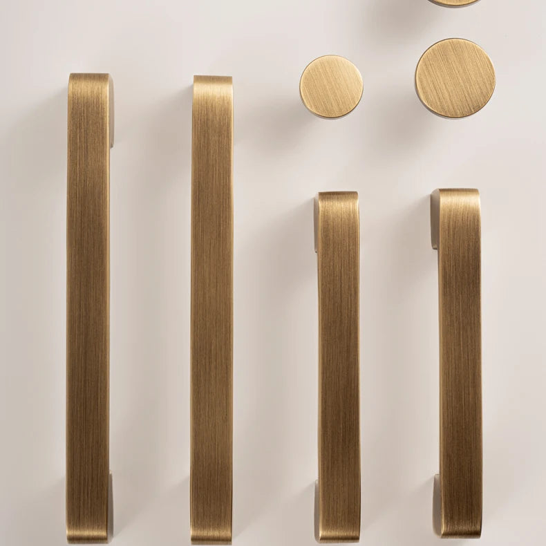 Puxador Alça e Ponto Latão Maciço Bronze Envelhecido Minimalista Ostia - foto 10