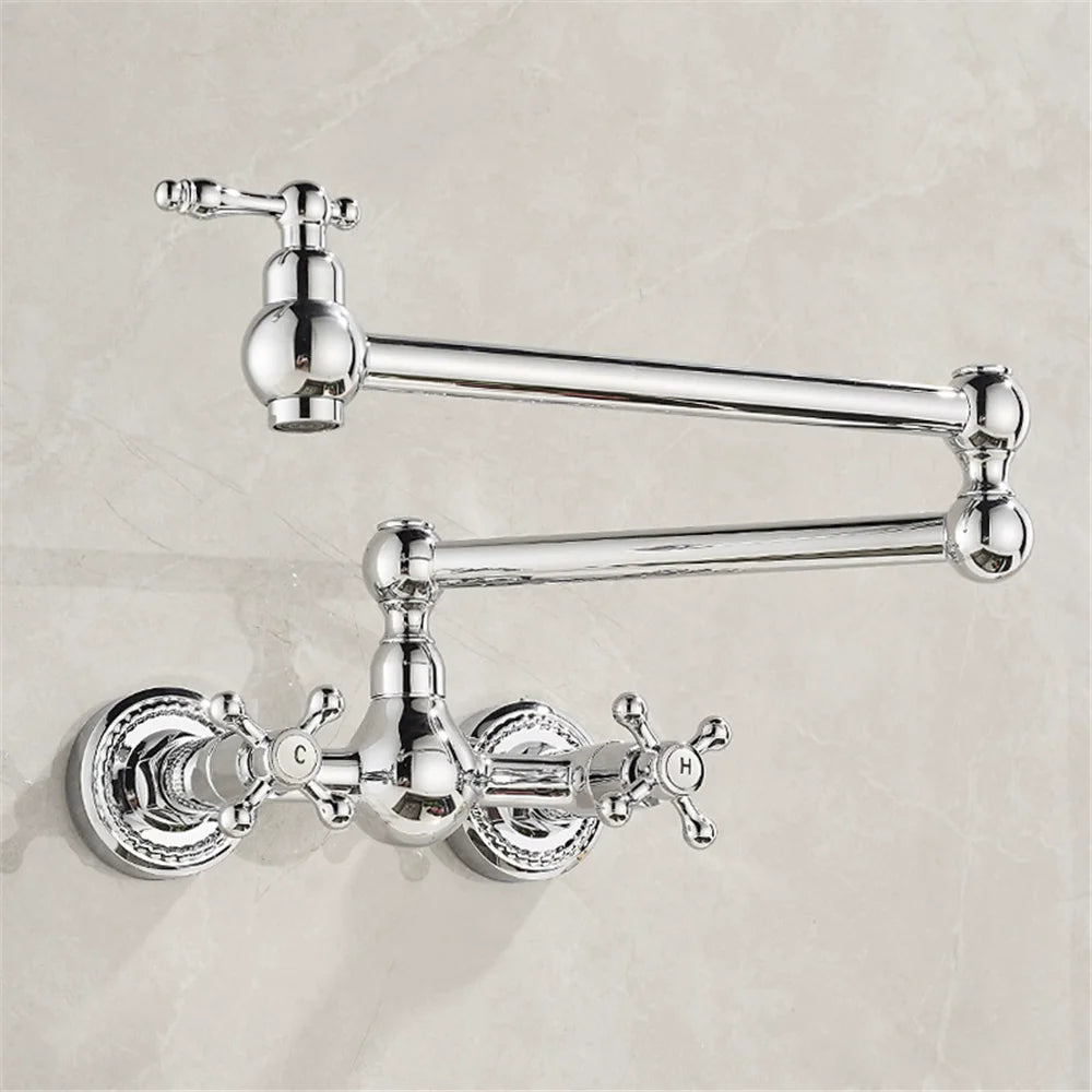 Torneira Gourmet Articulada Dobrável Inox Duplo Comando Fontenay
