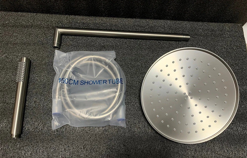 Ducha De Parede Spa Inox Completa Monocomando Menaggio