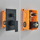 Chuveiro De Teto Quadrado Inox Preto Fosco Ultraslim