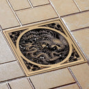 Ralo De Piso Para Banheiro Chuveiro Vintage Retrô Quadrado Grelha 10x10